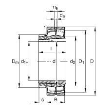 {(dio)ĝLS 22224-E1-K + H3124, (j) DIN 635-2 ˜ʵҪߴ, F׺;o